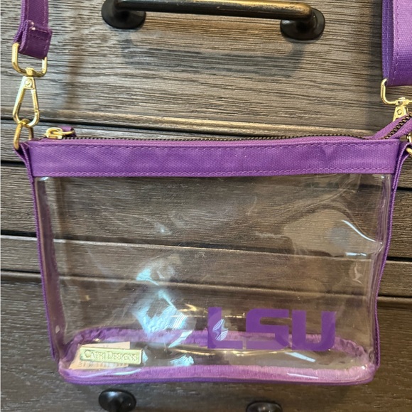 Handbags - LSU Clear Crossbody Bag by